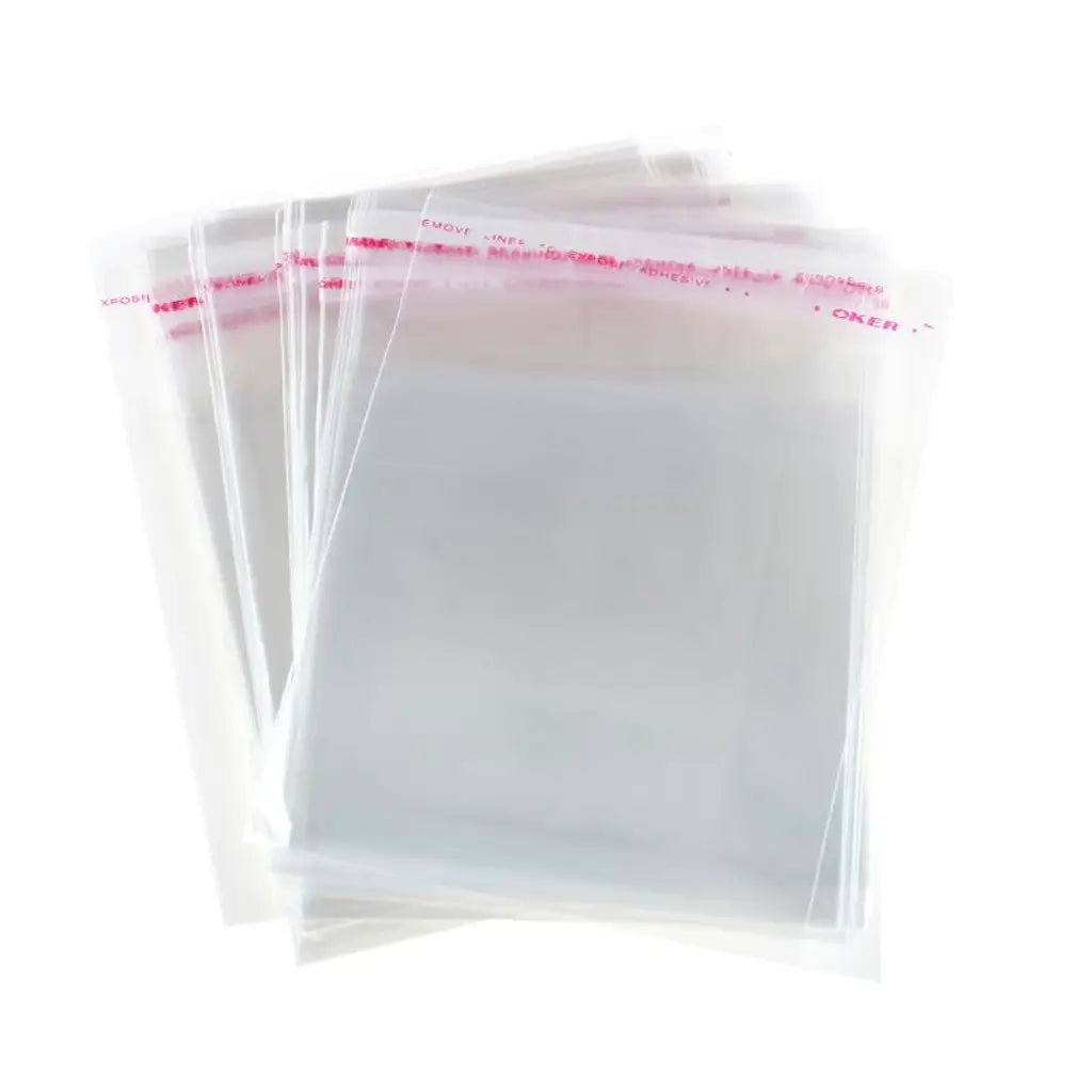 Party Central Premium Peel & Seal Cellophane Bags 8x8cm 100Pk 270859