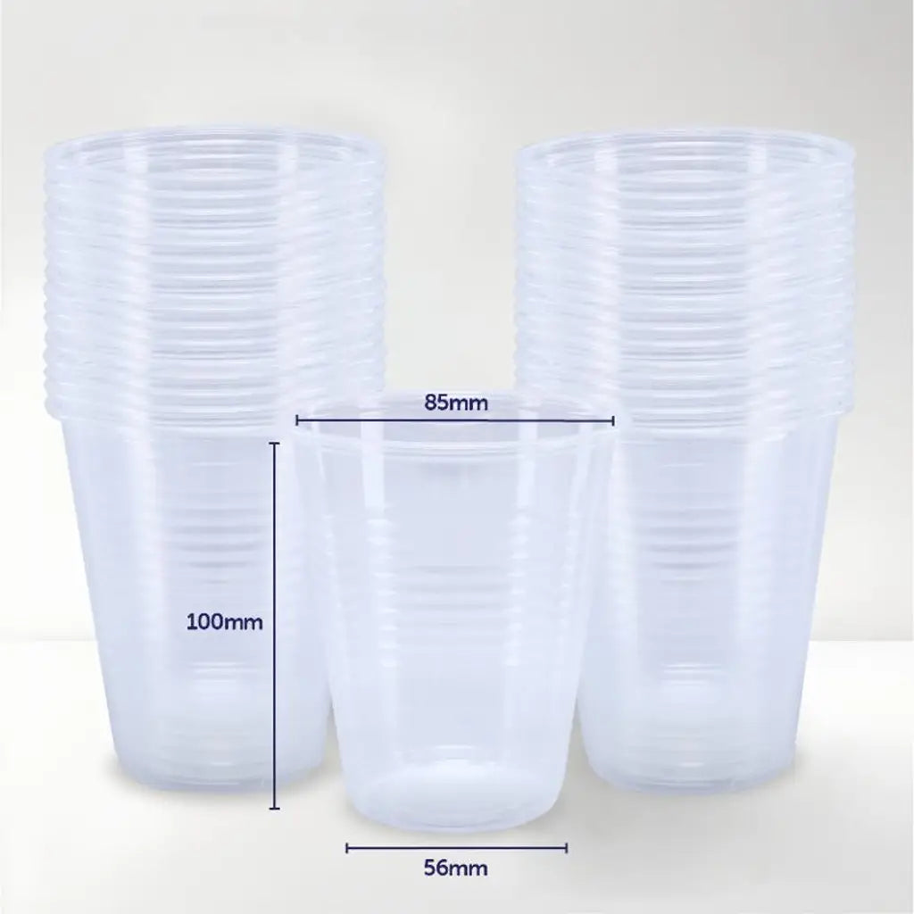 Party Central Premium Plastic Clear Cups Bulk 350ml 50Pk 288427