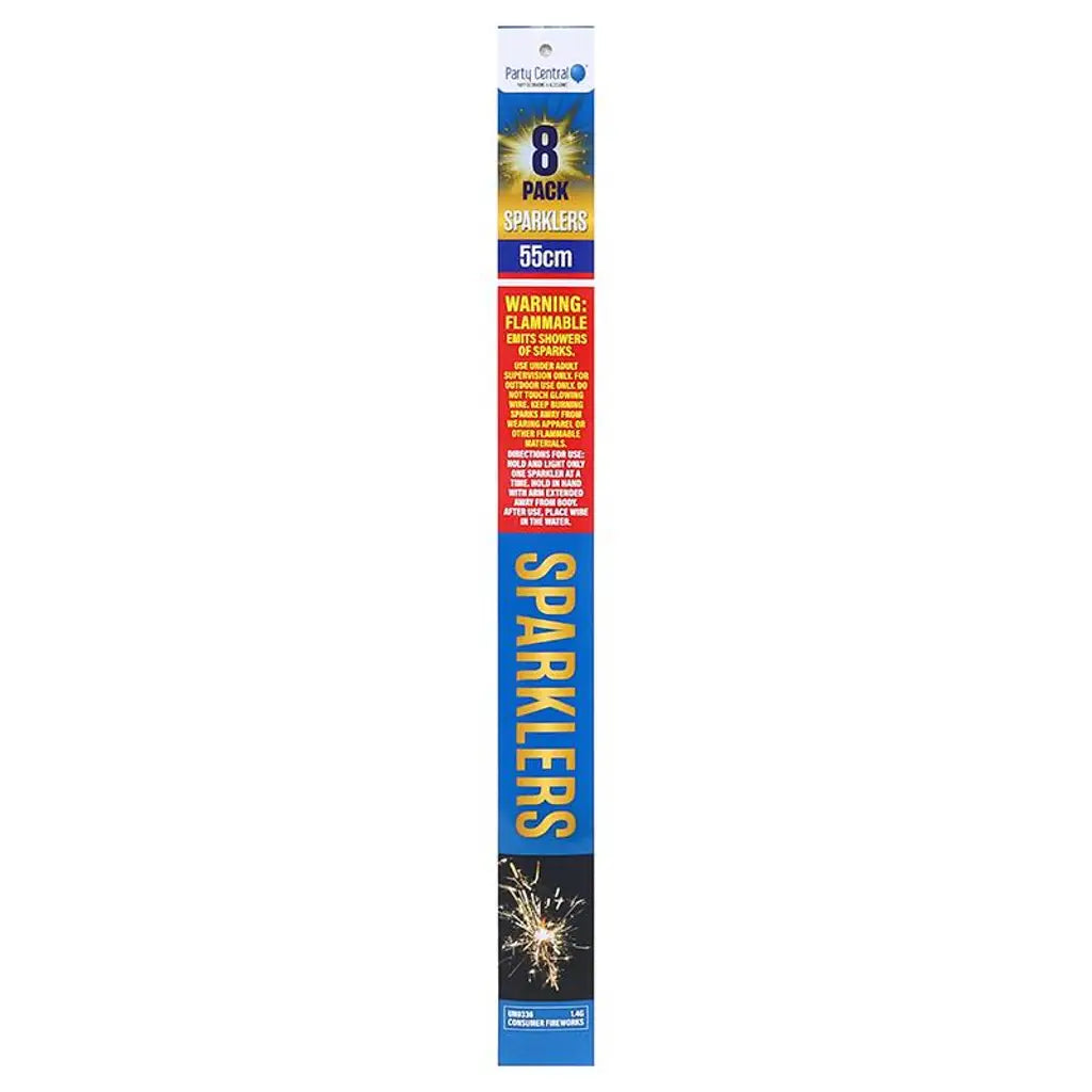 Party Central Sparklers Wedding Birthday Party 55cm 8Pk 280797