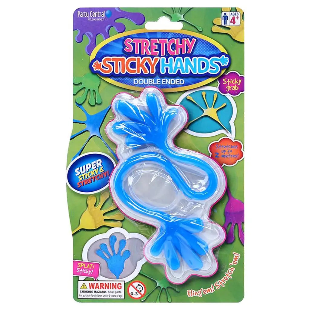 Party Central Sticky Hand Double Ended 4 Colours 248872