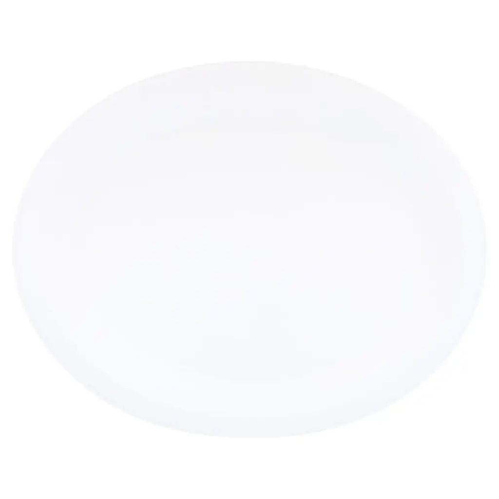 Party Central Sugarcane Oval Dinner Plates White 26x19.5cm 50Pk 288946