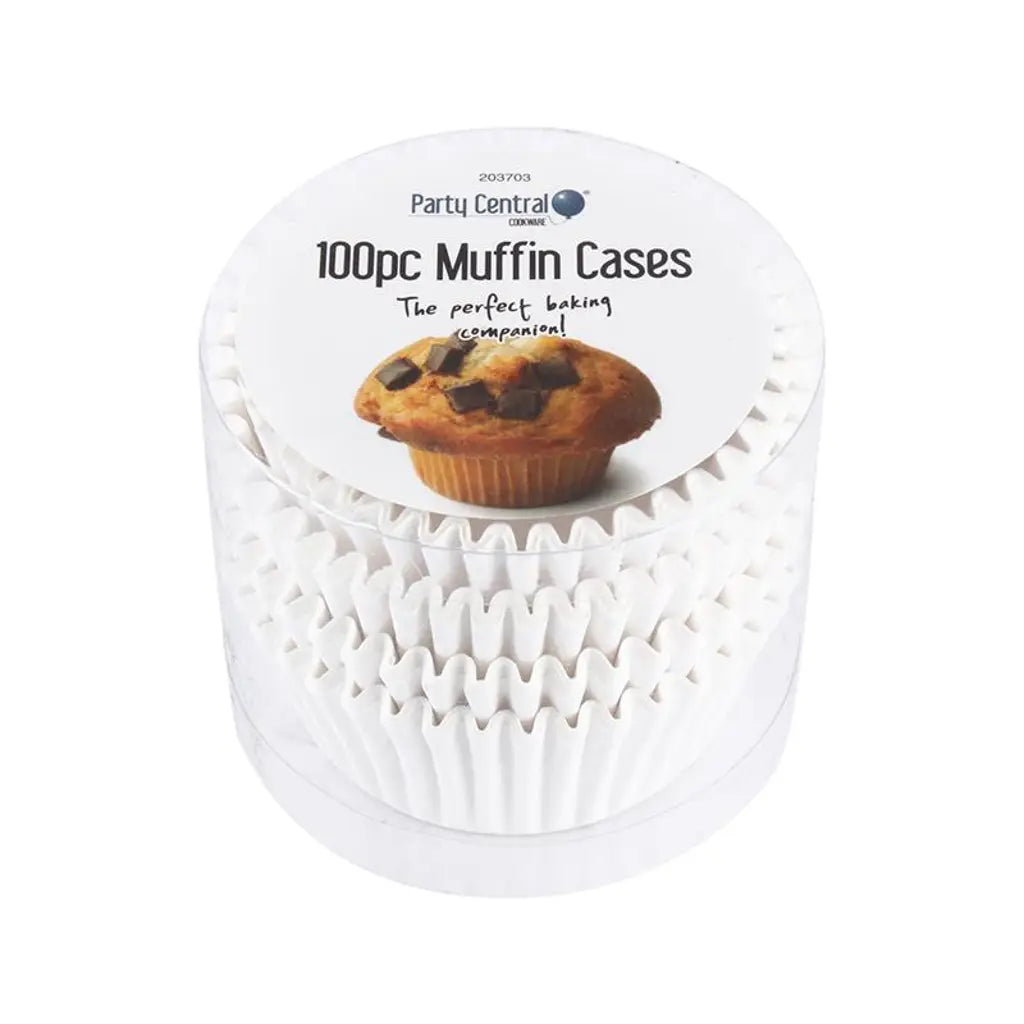 Party Central White Cupcake Muffin Cases 100Pcs 203703