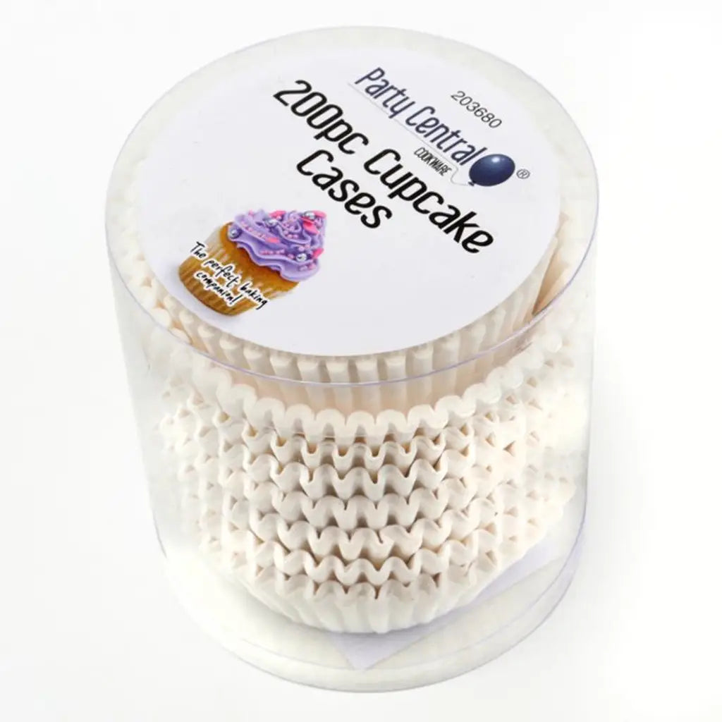 Party Central White Cupcake Muffin Cases 200Pcs 203680