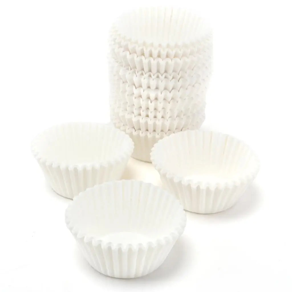 Party Central White Cupcake Muffin Mini Cases 250Pcs 203697