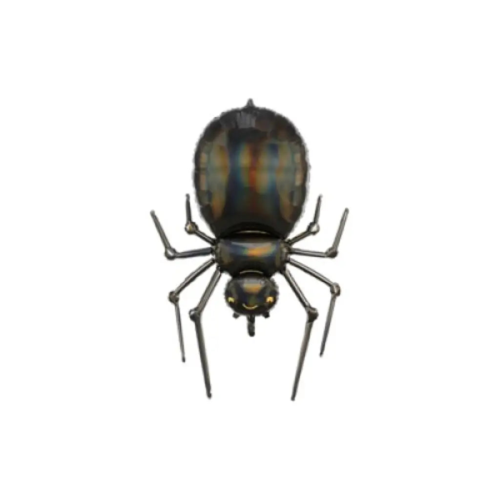 Party Deco Foil Balloon Spider Glossy Black 101cm FB117