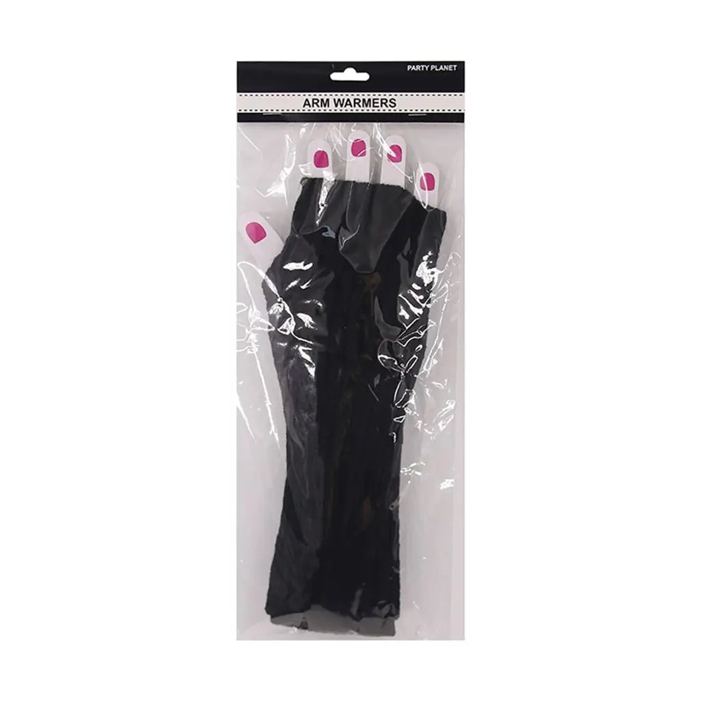 Party Planet Black 80s Arm Warmer PP44668