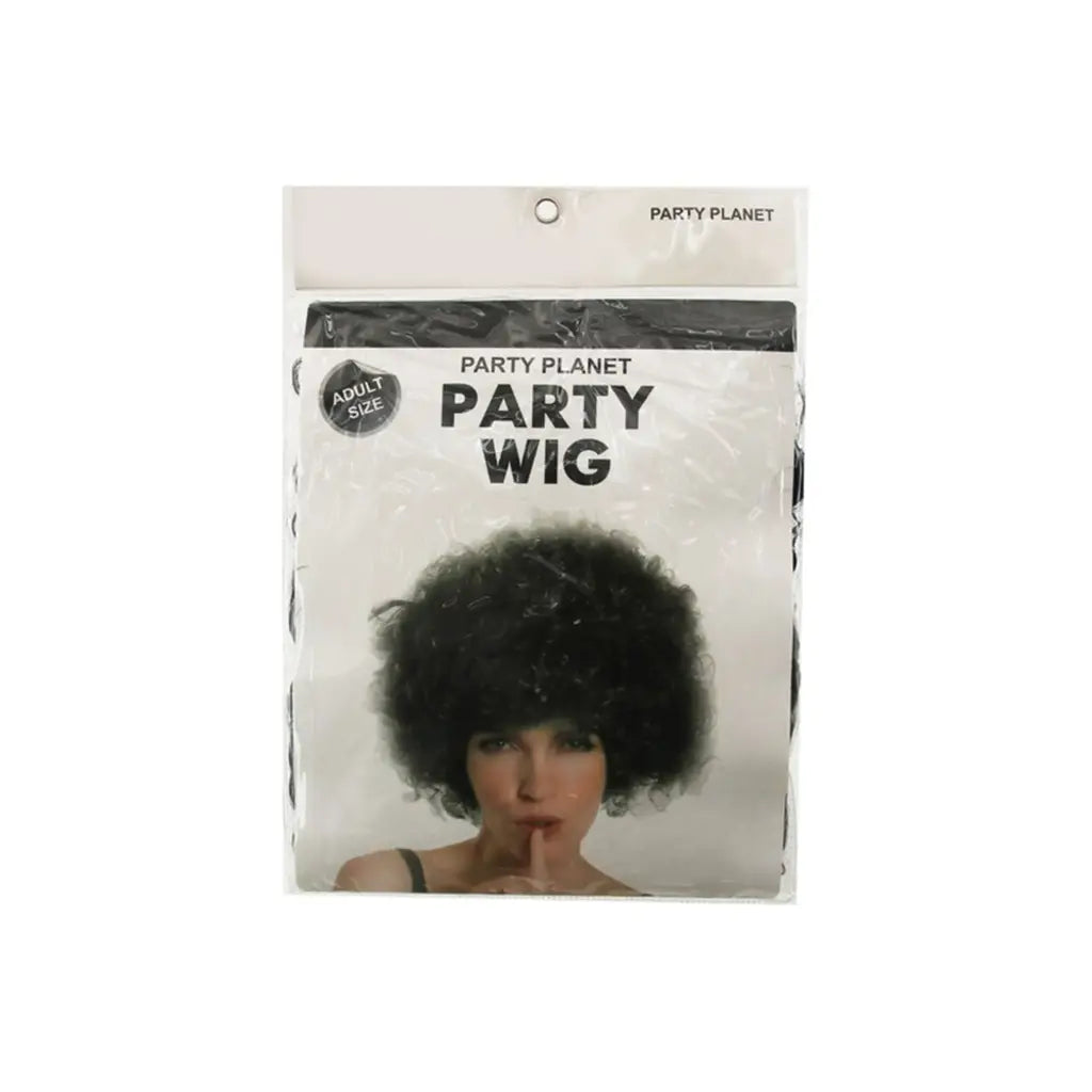 Party Planet Black Afro Wig A95874