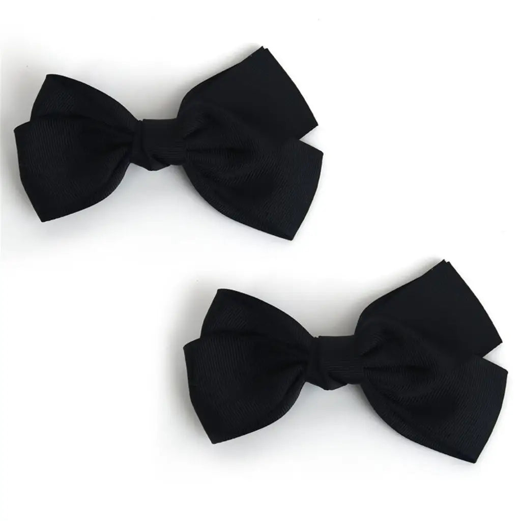 Party Planet Black Bow Hair Clip 2PK PP11896