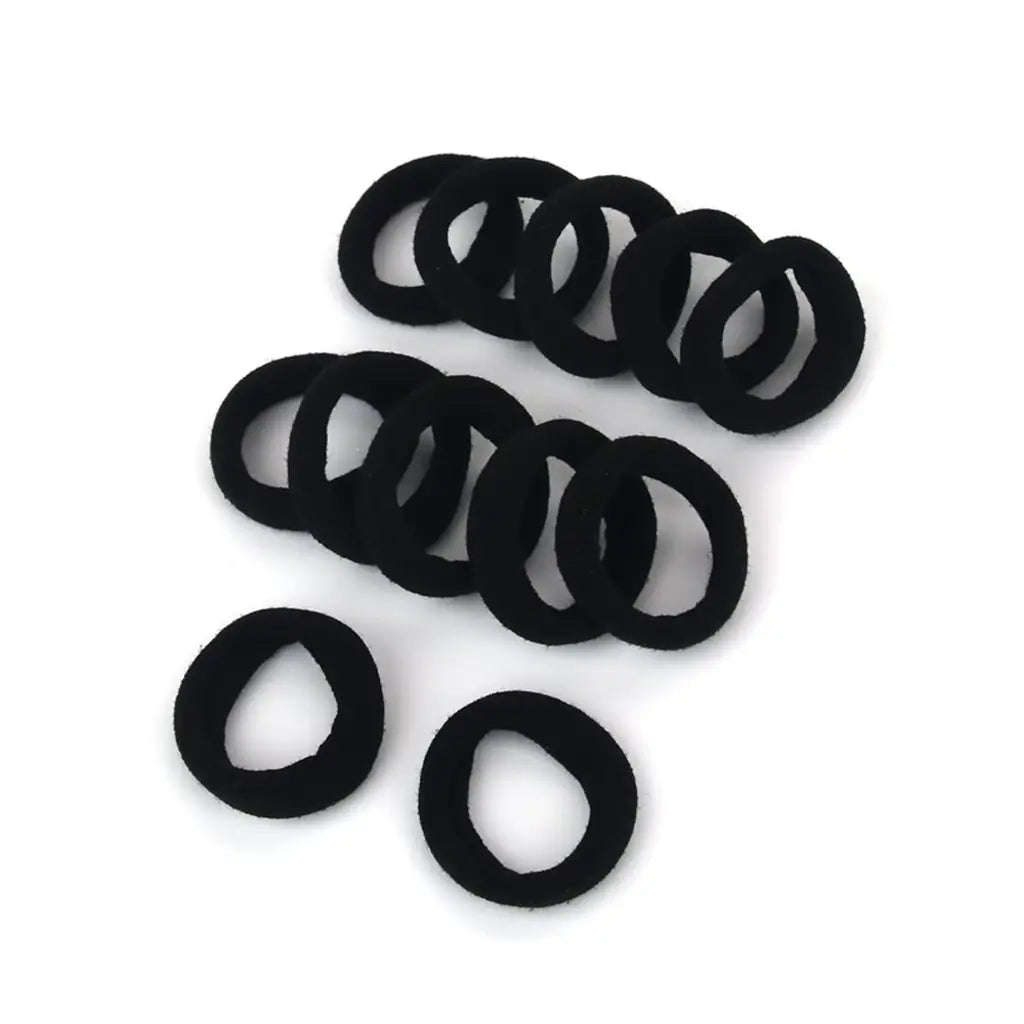Party Planet Black Elastic Hair Ties 12PK PP11872