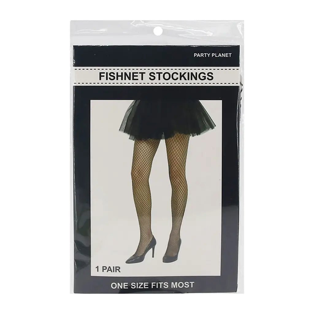 Party Planet Black Fishnet Stockings Tights A211748