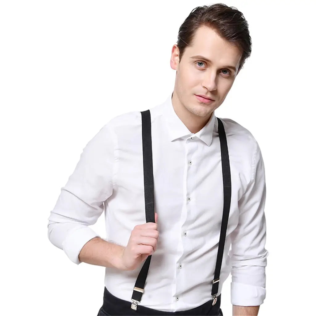 Party Planet Black Suspenders A95799