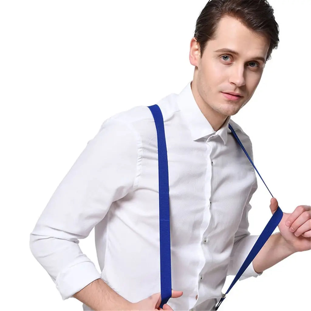 Party Planet Blue Suspenders A97267