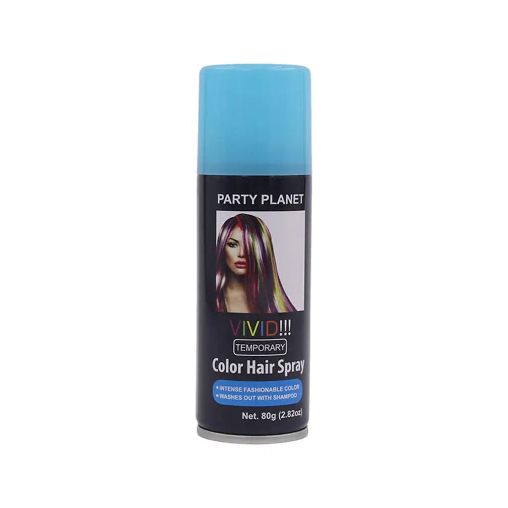 Party Planet Blue Temporary Hair Spray 80g PP19741
