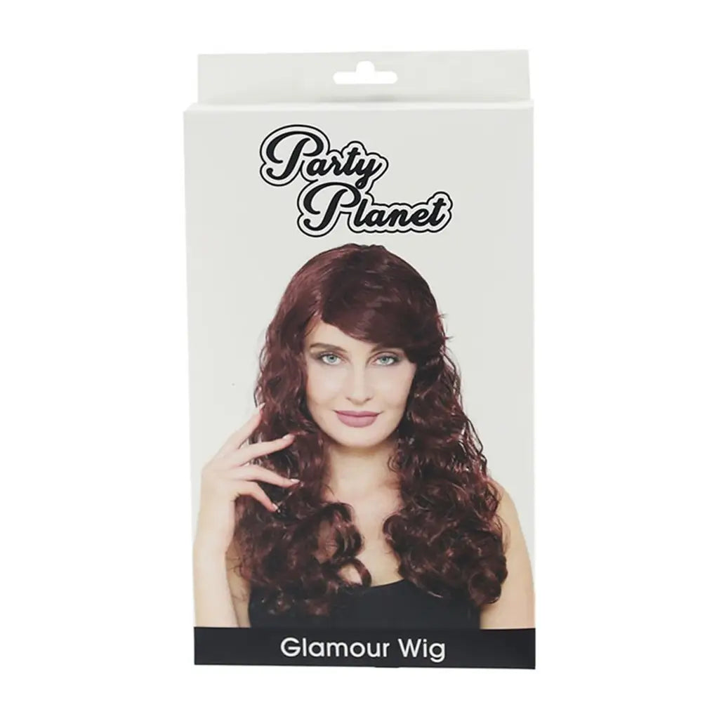 Party Planet Brown Glamour Wig PP58316