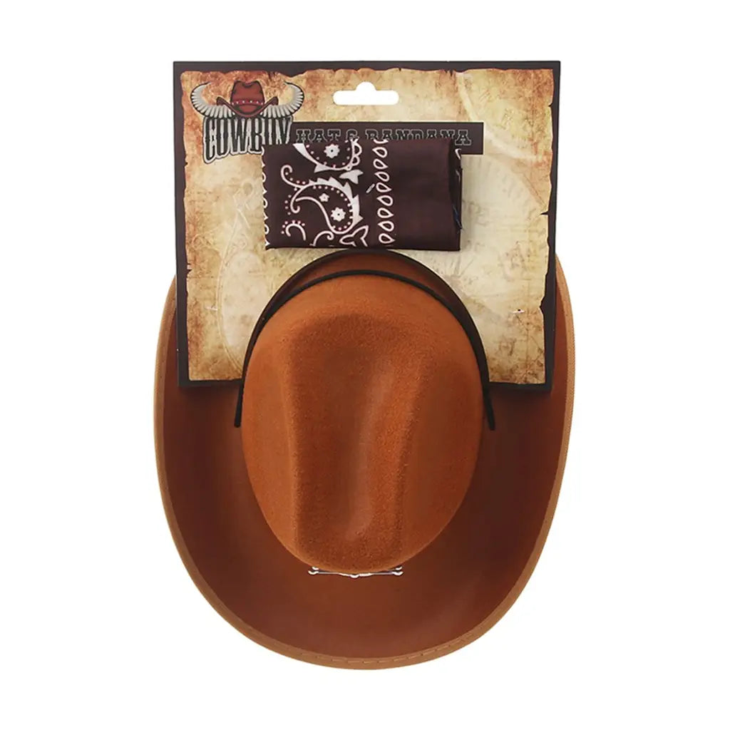 Party Planet Cowboy Hat & Bandana 2Pk PP93628