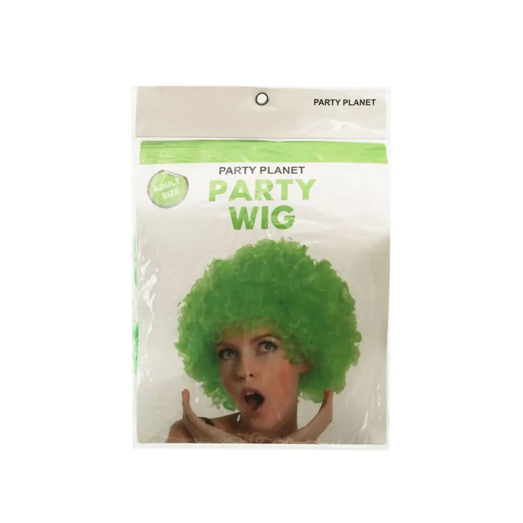 Party Planet Green Afro Wig A97069