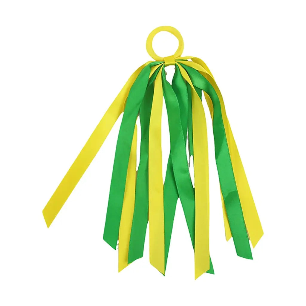 Party Planet Green & Gold Tassel Hair Ties 2Pk AD97626