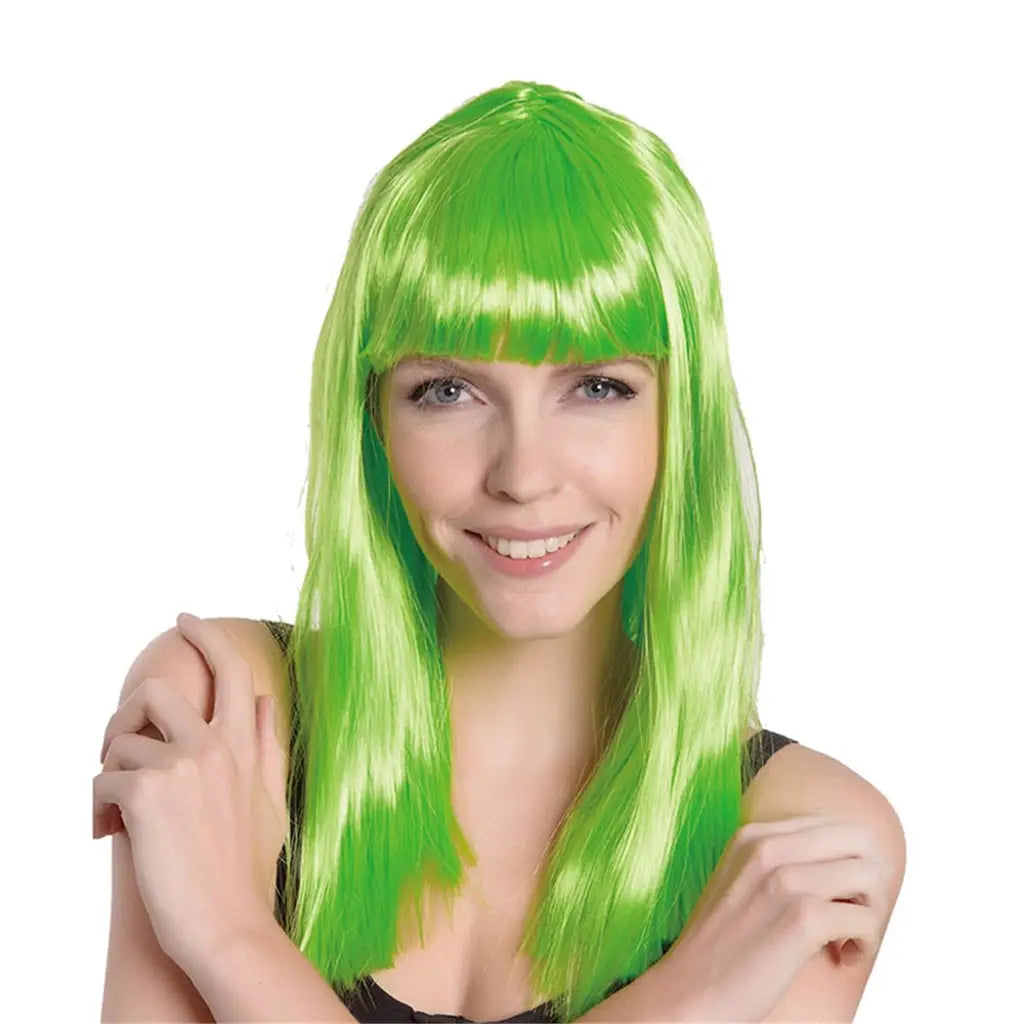 Party Planet Green Long Wig A97083