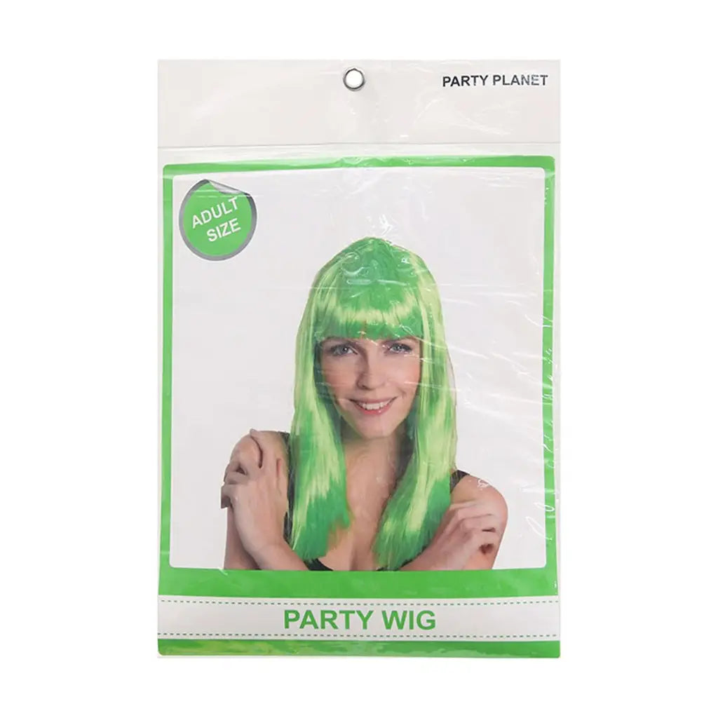 Party Planet Green Long Wig A97083