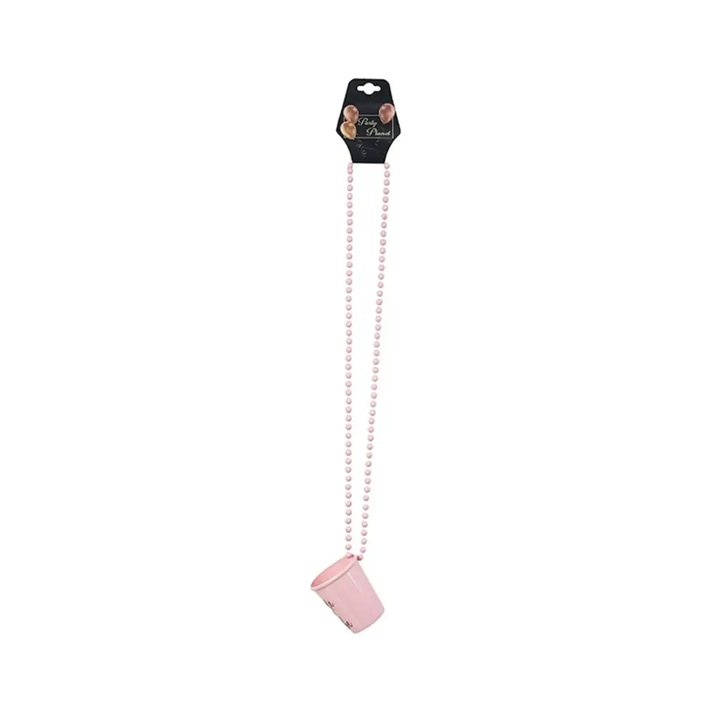 Party Planet Hens Night Party Bride Tribe Shot Glass Necklace PP18829