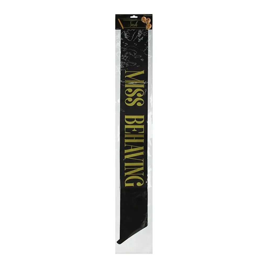 Party Planet Miss Behaving Sash PP51908