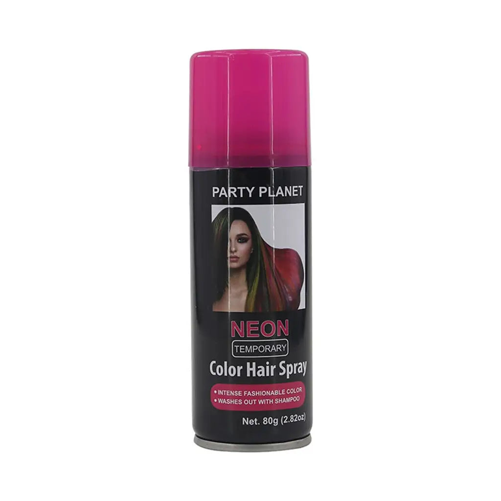 Party Planet Neon Pink Temporary Hair Spray 80g PP47676