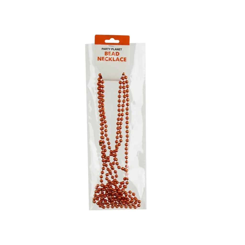 Party Planet Orange Party Necklace 80cm 3Pk PP37421