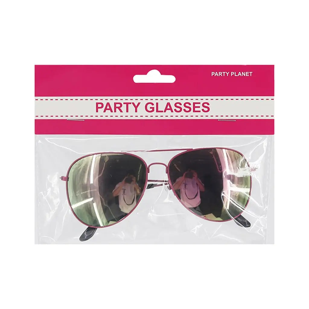 Party Planet Pink Aviator Glasses A188378