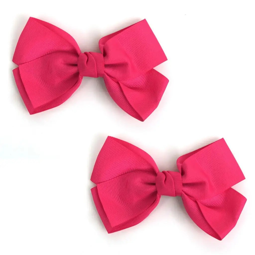 Party Planet Pink Bow Hair Clip 2PK PP11889