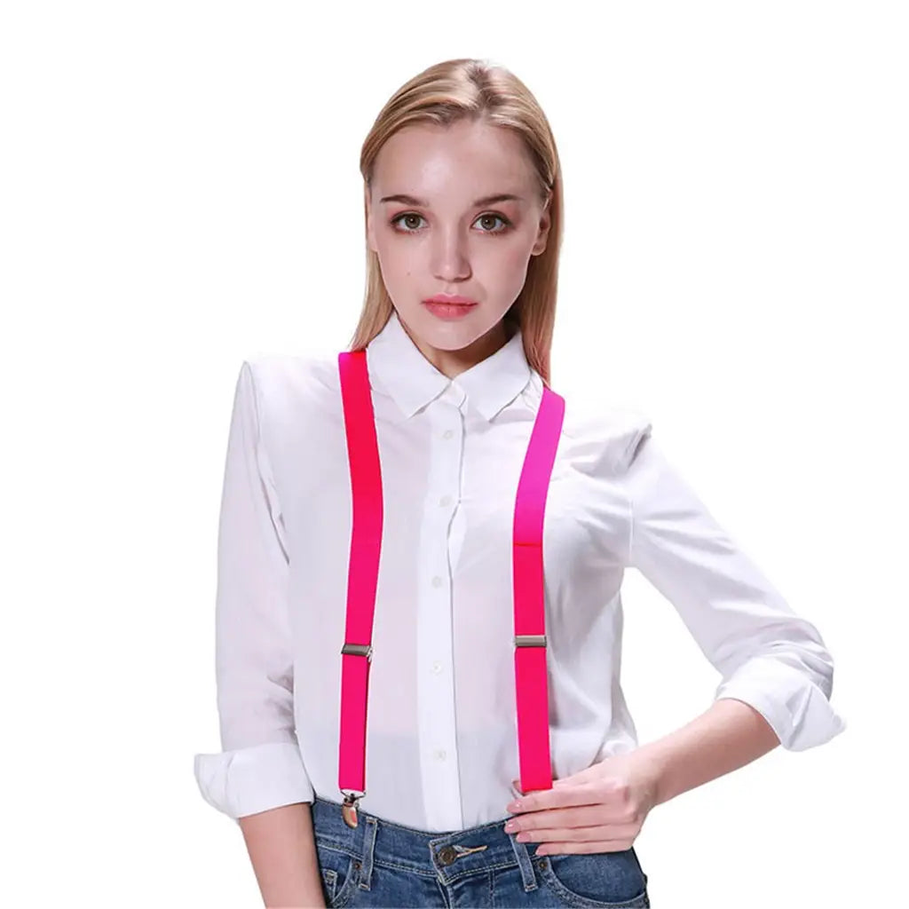 Party Planet Pink Suspenders A96161