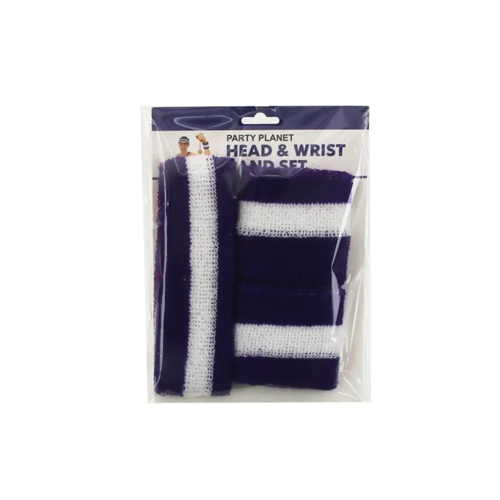 Party Planet Purple Headband & Wristband 2Pk PP37483
