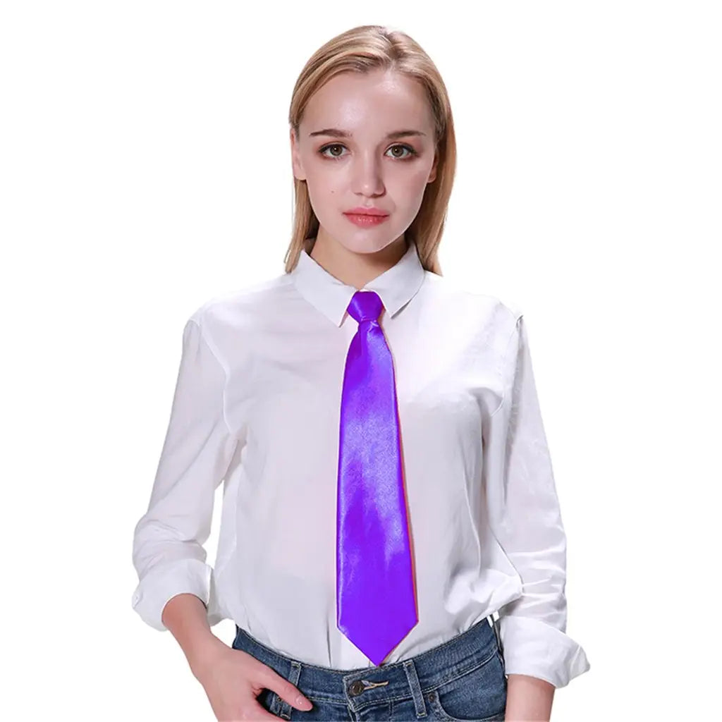 Party Planet Purple Party Tie PP37667
