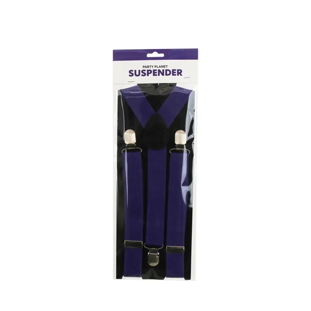 Party Planet Purple Suspenders PP37650