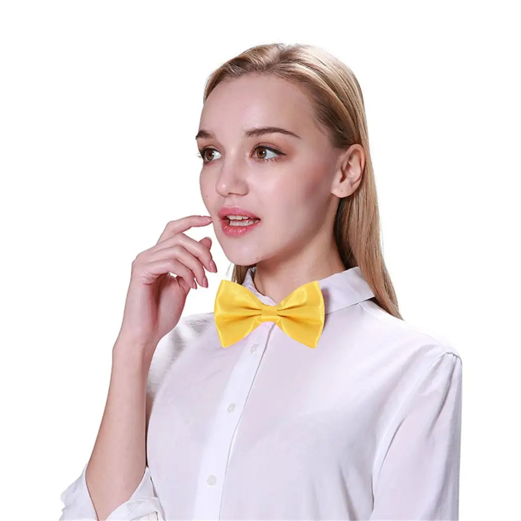 Party Planet Yellow Bow Tie A100974