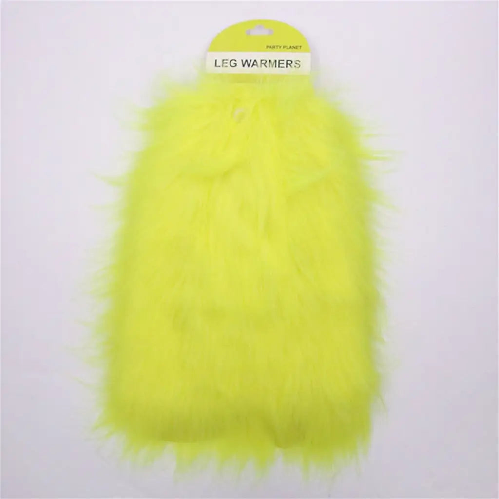 Party Planet Yellow Plush Leg Warmers PP89150