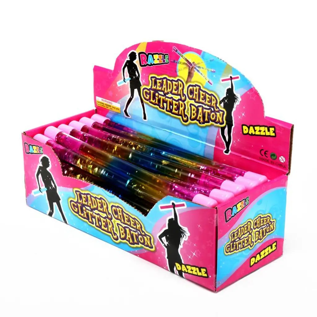 Play Tube Cheerleader Baton With Glitter 31cmx1.8cm 255610