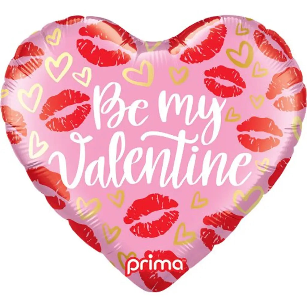Prima Foil Balloon Be My Valentine Kisses 18in P633687