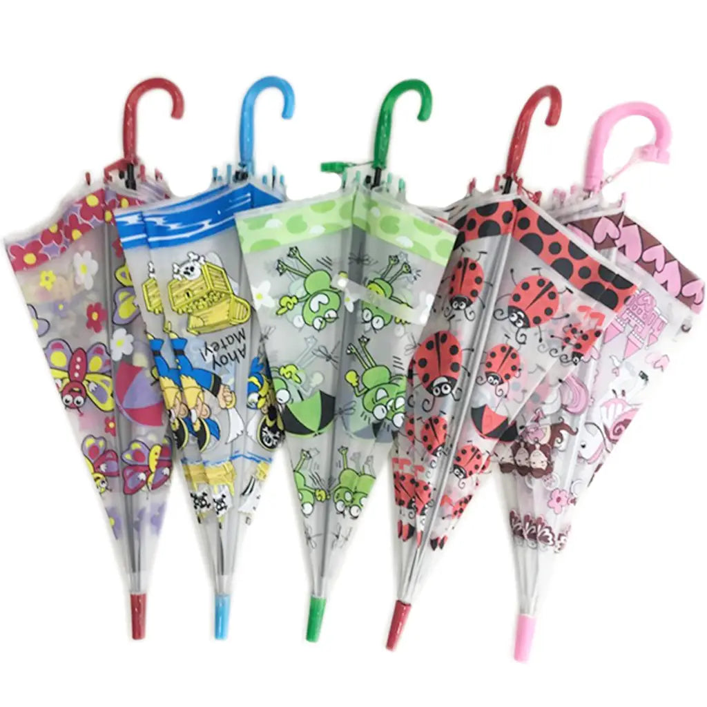 Rain - Umbrella Kids Transparent 6Asst 48/66cm K112697