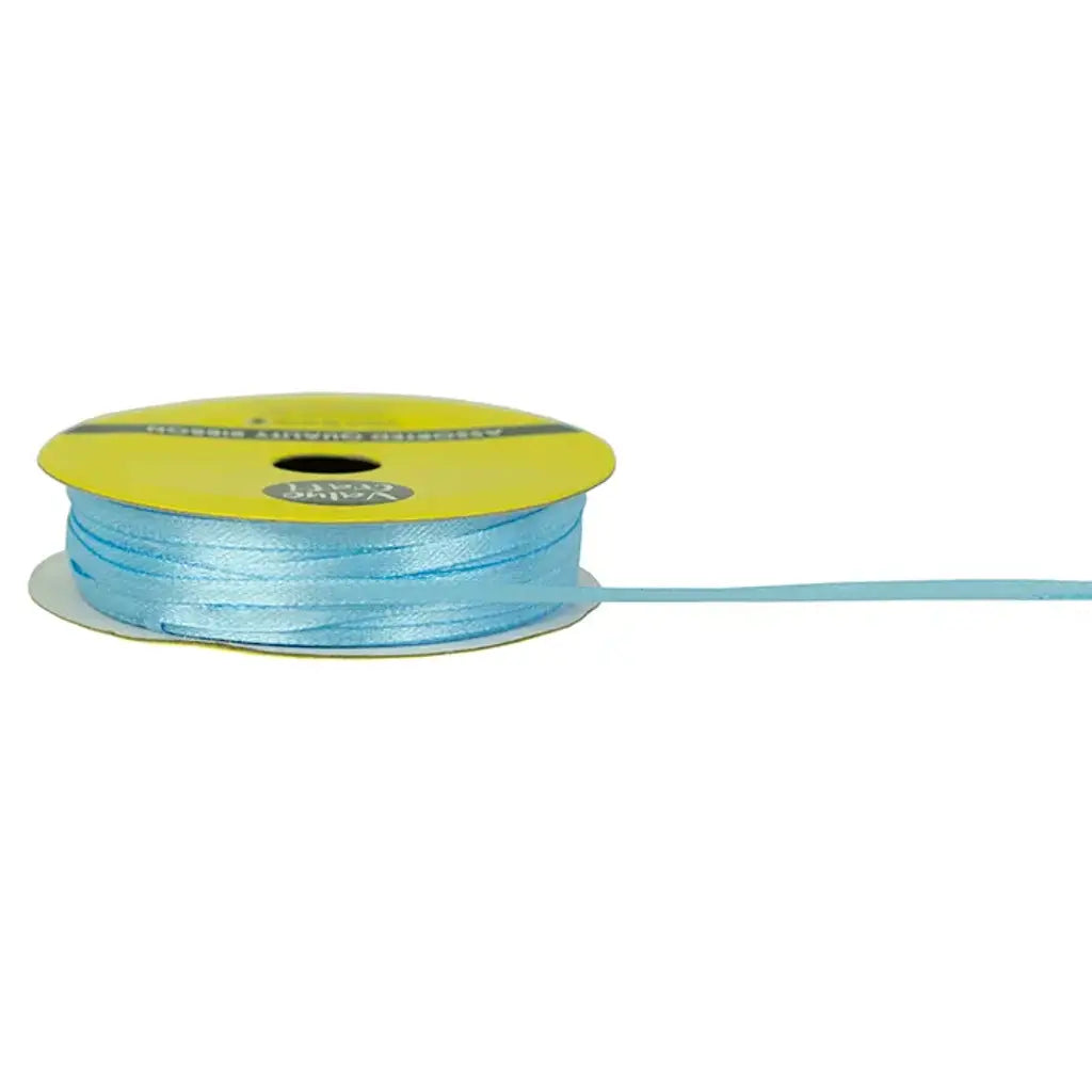 Ribbon Polyester Satin Baby Blue 3mmX15m VN03BB