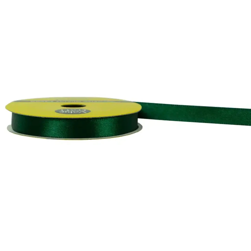 Ribbon Polyester Satin Dark Green 10mmX10m VN10589