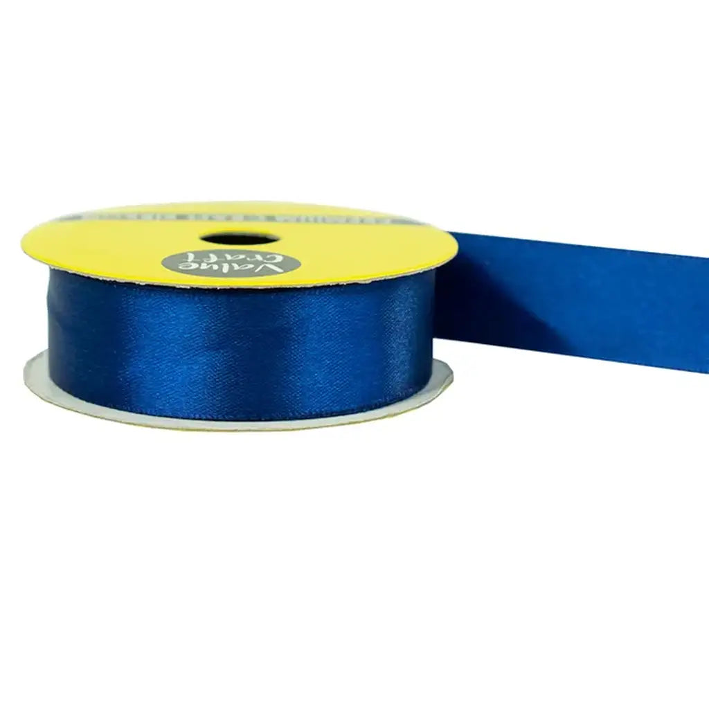 Ribbon Polyester Satin Navy 22mmX3m VN22NV