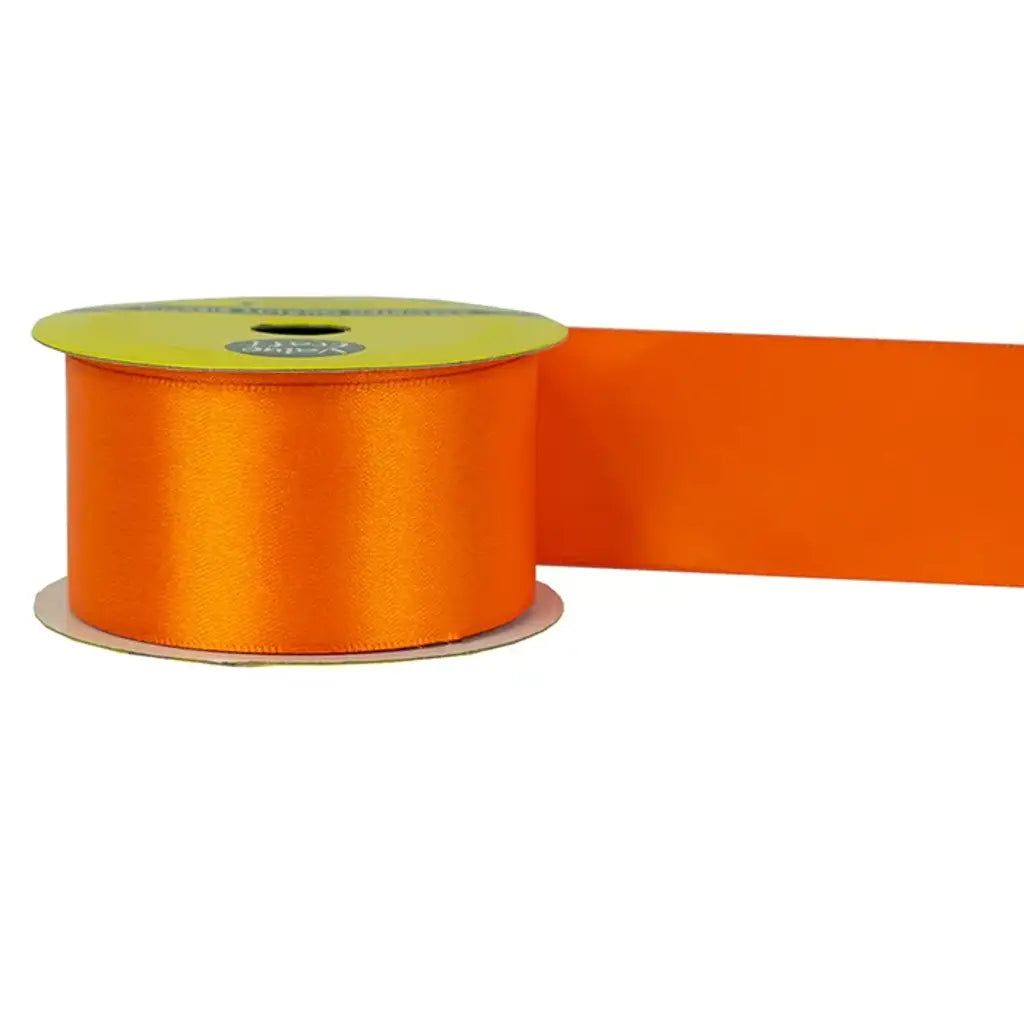 Ribbon Polyester Satin Orange 38mmX3m VN38OR
