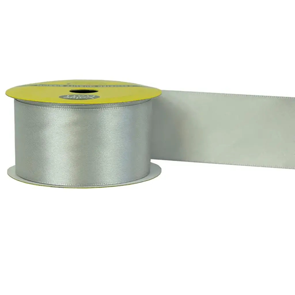 Ribbon Polyester Satin Silver 38mmX3m VCRNSSV