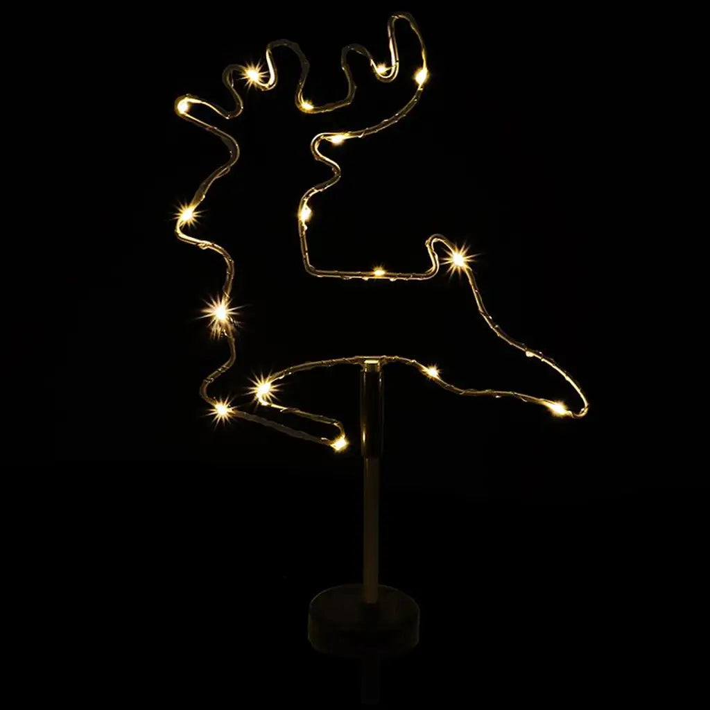SAS Stake Light Solar Silhouette Reindeer 18LED Warm White 22x22x70cm 285662