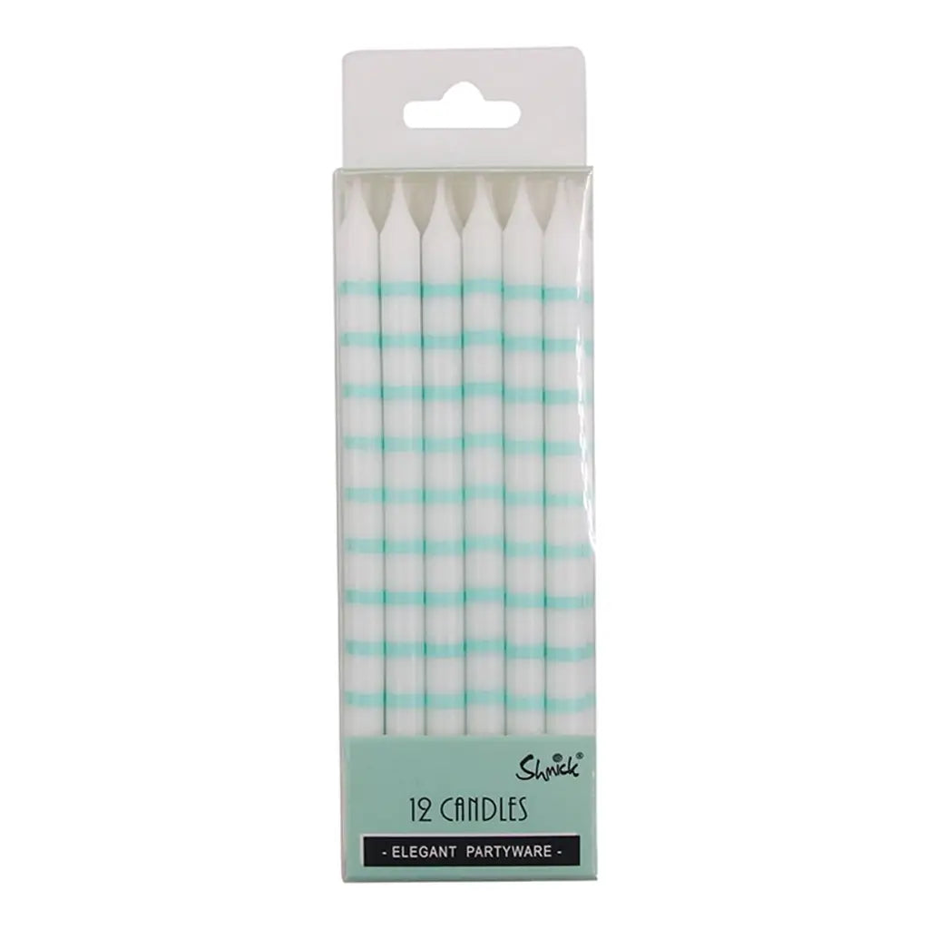 Shmick Mint Birthday Candles 12.5cm 12PK SH22420
