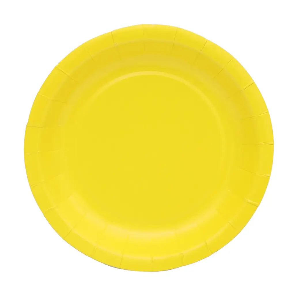 Shmick Plastic Free Paper Plate Dandelion Yellow 18cm 20PK SH03570