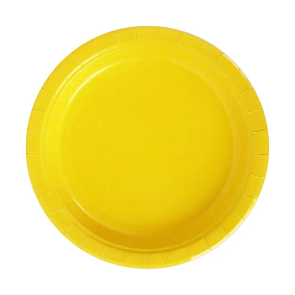 Shmick Plastic Free Paper Plate Dandelion Yellow 23cm 20PK SH03716