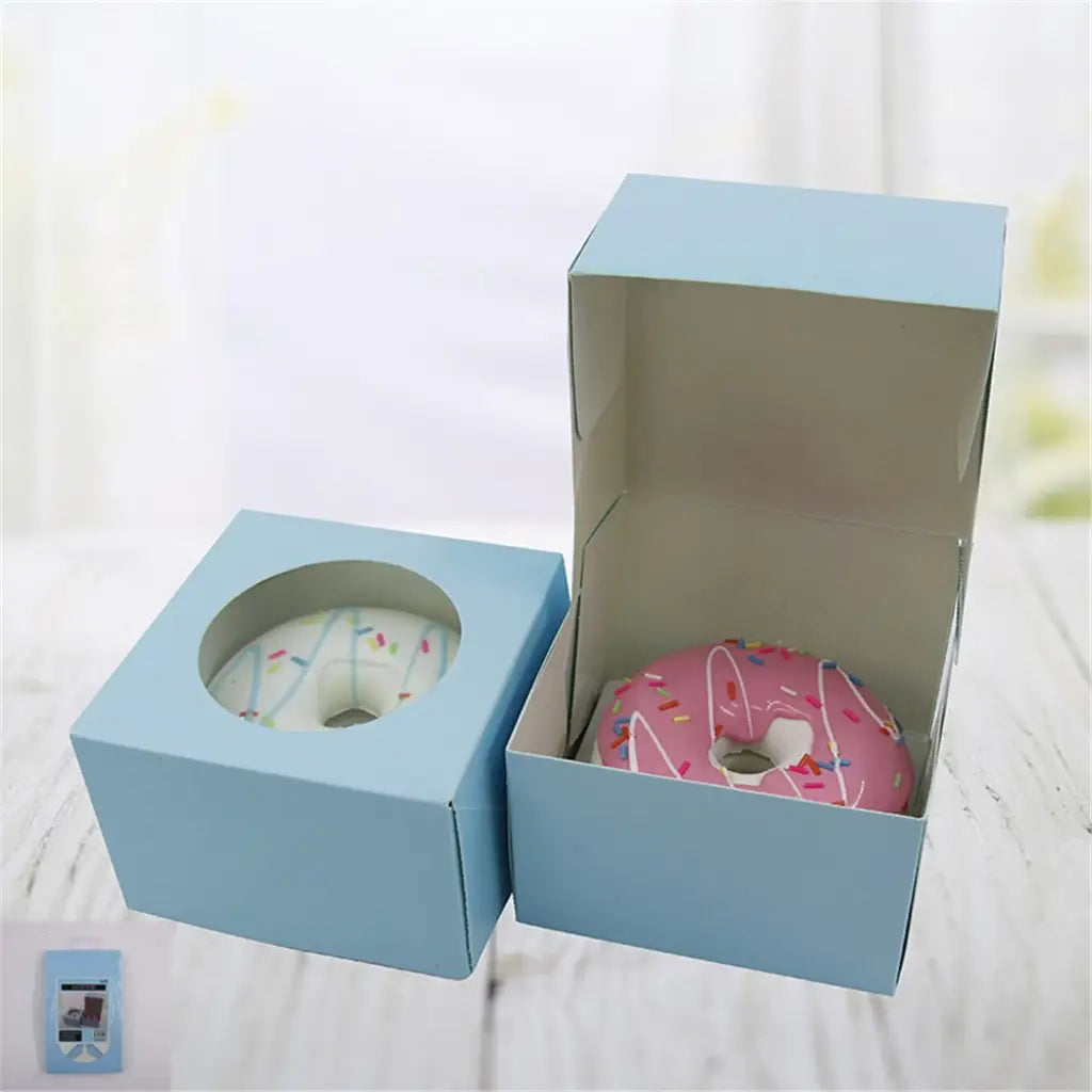 Shmick Single Donut Box Blue 10x10x6.5cm 4Pk SH21416