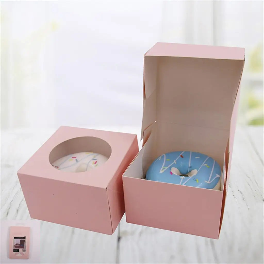 Shmick Single Donut Box Pink 10x10x6.5cm 4Pk SH21409