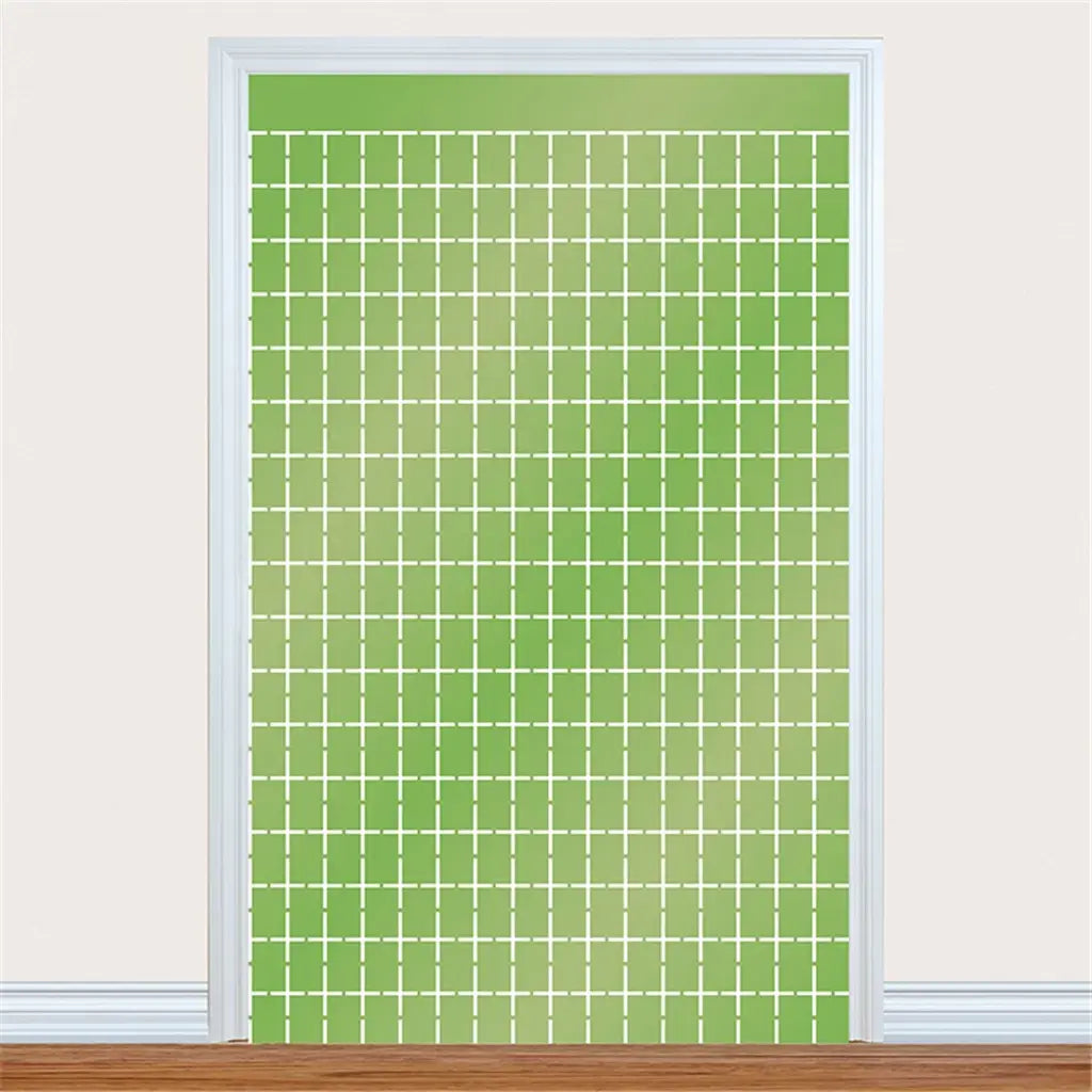 Shmick Square Foil Curtain Mint 100x200cm SH43548